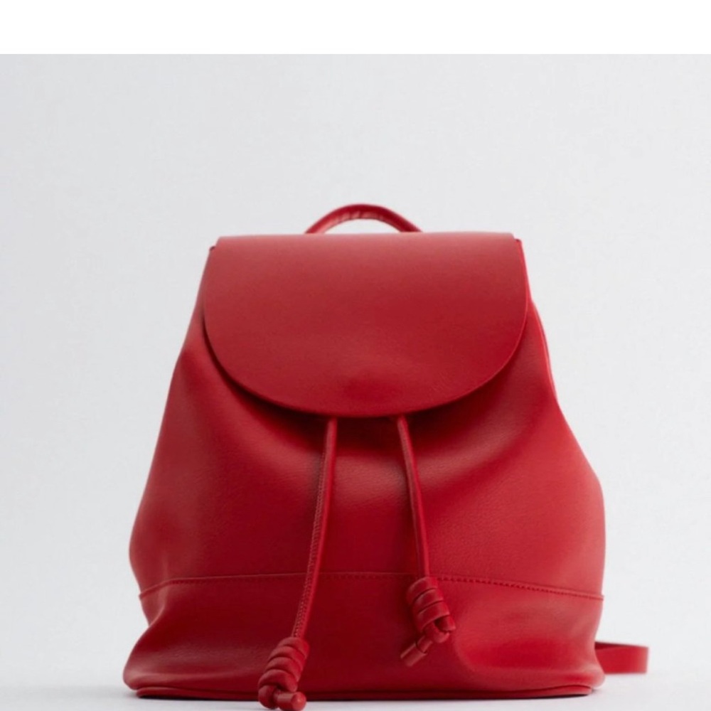 “Zara Bold Red Backpack
